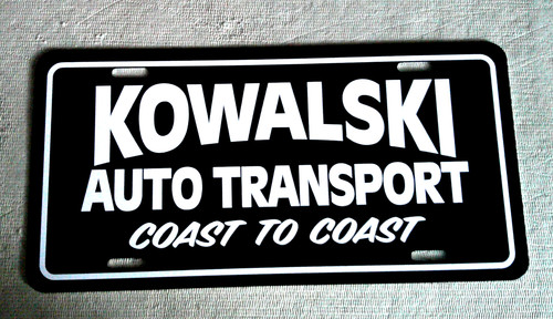 Targa kowalski trasporto auto - targa,