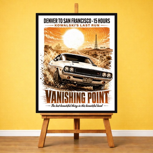 Poster retrò film punto - , di